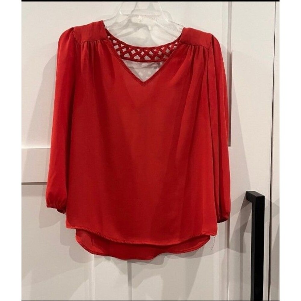 Skies are Blue brand Blouse small top shirt work womens